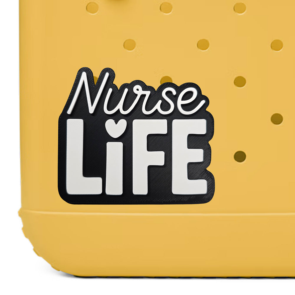 Iristy Nurse Life Bogg Bag charm, Bogg Bag Accessory, nurselife