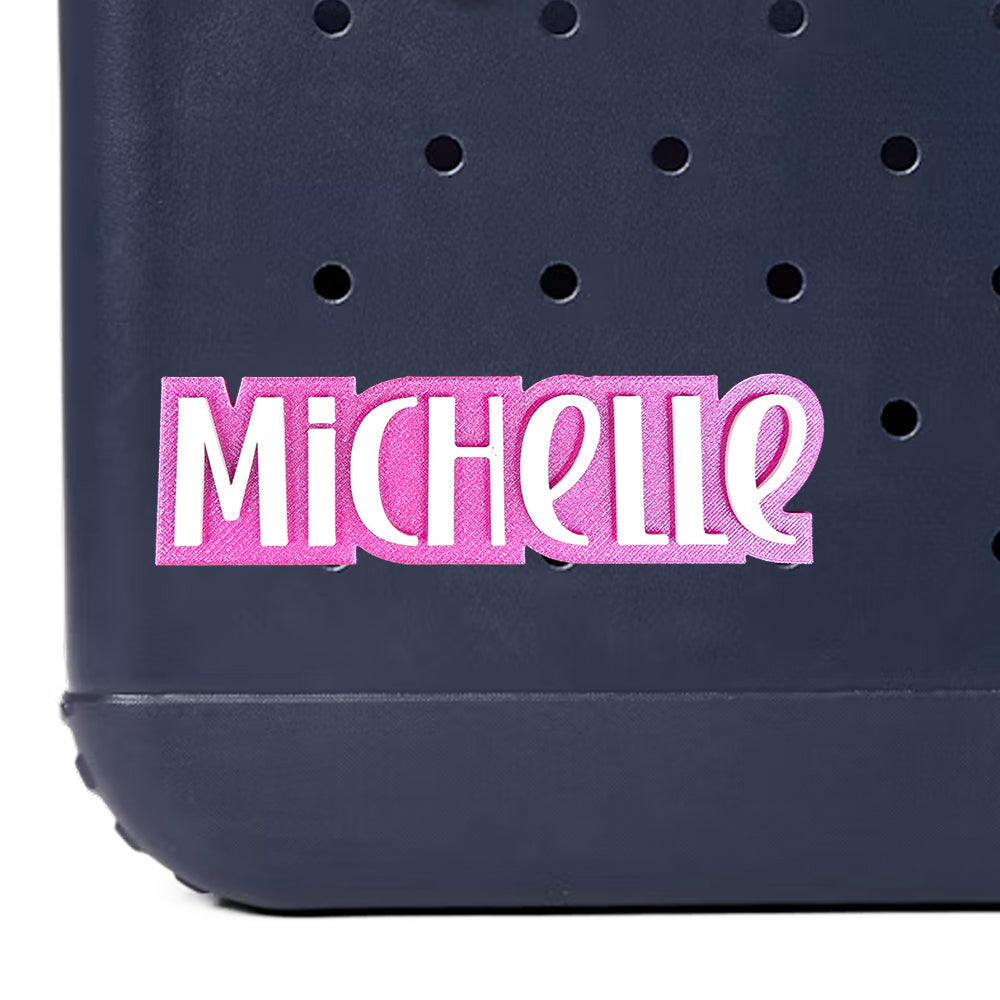 Playful Style Custom Name Bag Charm for Bogg Bag and Simple Modern