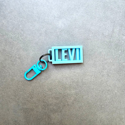 Mini Customizable Name Keychain for Kids Backpacks, Keys and more