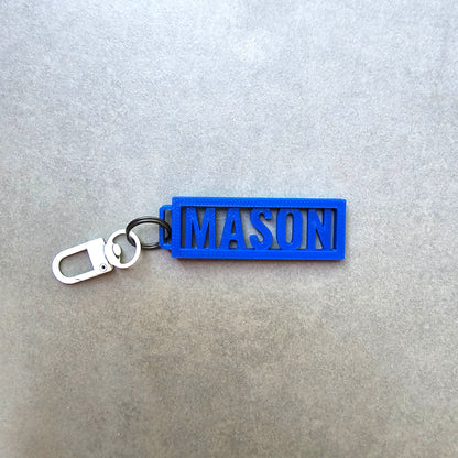 Mini Customizable Name Keychain for Kids Backpacks, Keys and more
