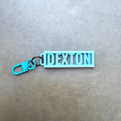 Mini Customizable Name Keychain for Kids Backpacks, Keys and more