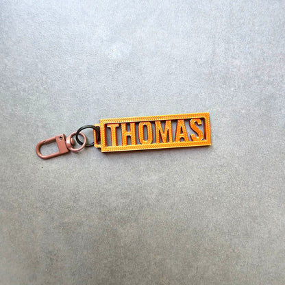 Mini Customizable Name Keychain for Kids Backpacks, Keys and more