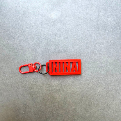 Mini Customizable Name Keychain for Kids Backpacks, Keys and more