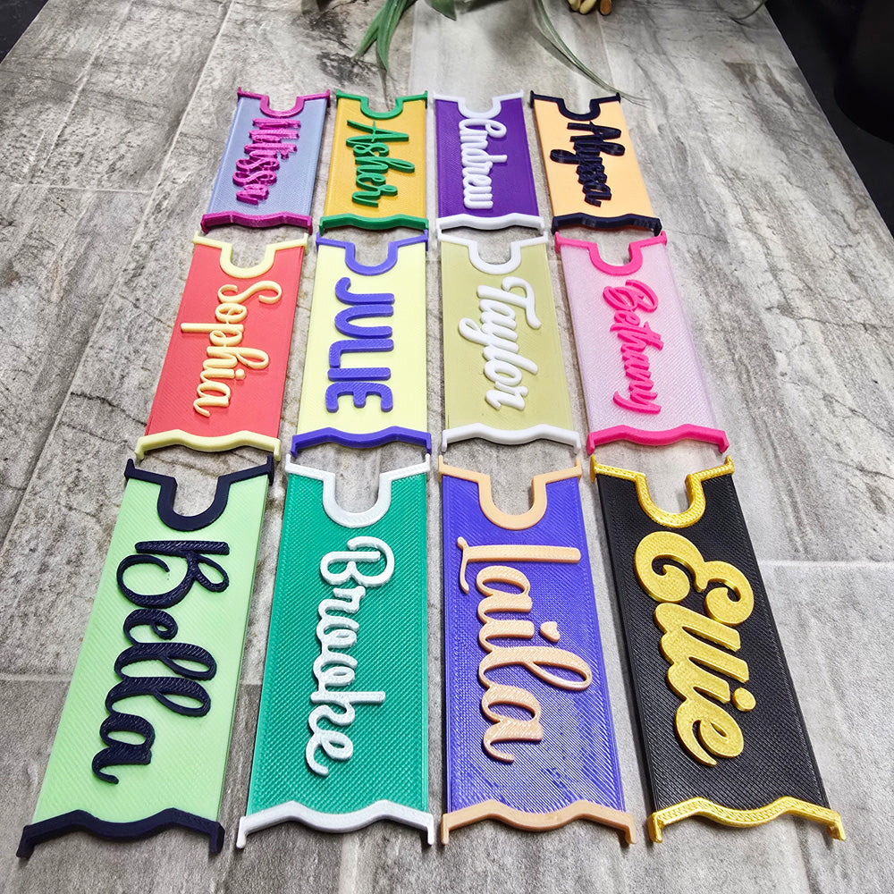 Iristy custom Stanley name plate, snug & tight fitting