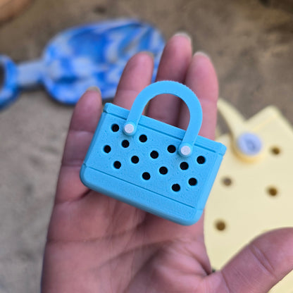 Mini Beach Bag Clicker Fidget Charm