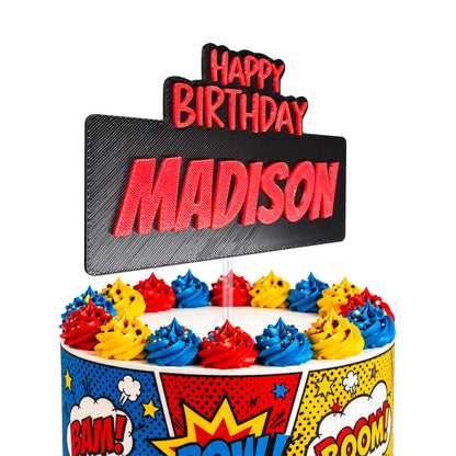 Personalized Cake Topper with name