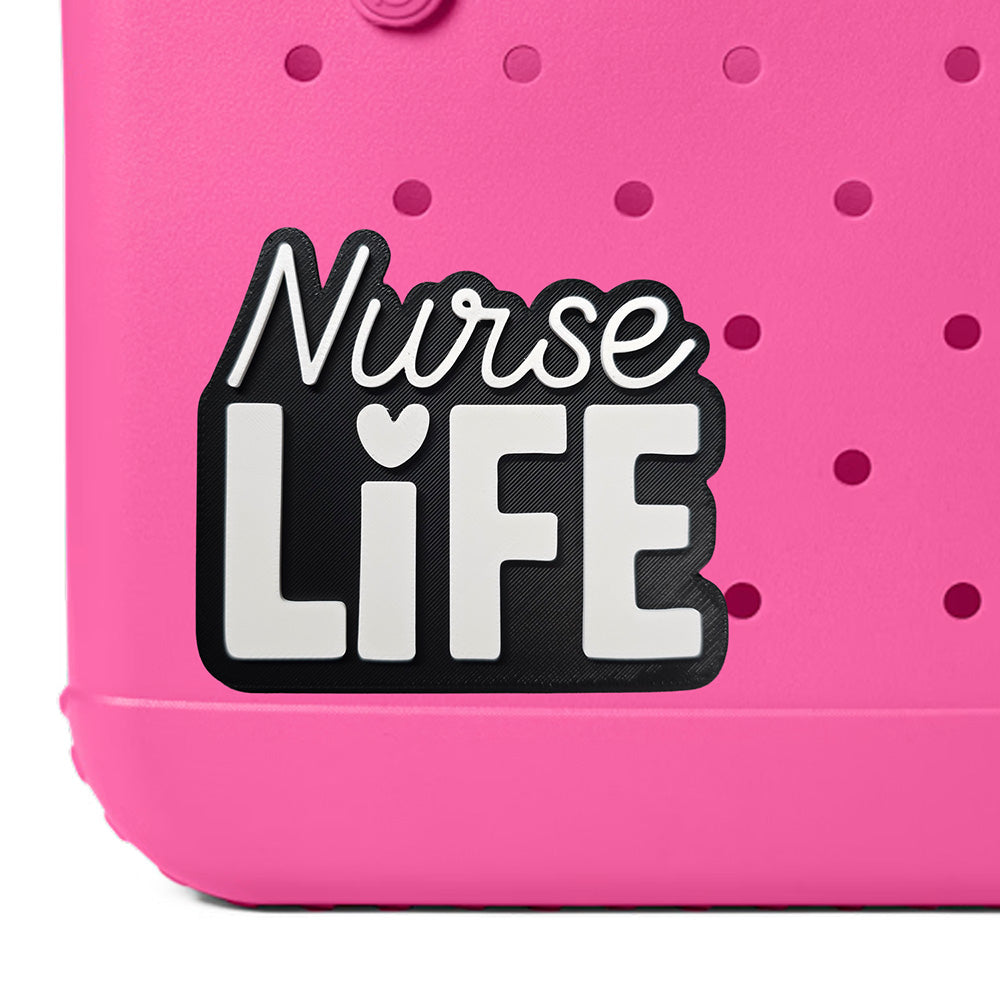 Iristy Nurse Life Bogg Bag charm, Bogg Bag Accessory, nurselife
