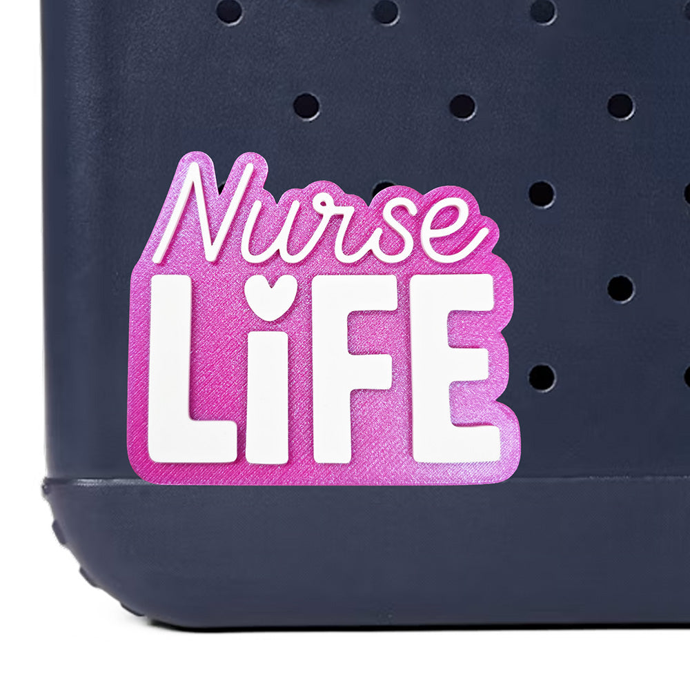Iristy Nurse Life Bogg Bag charm, Bogg Bag Accessory, nurselife