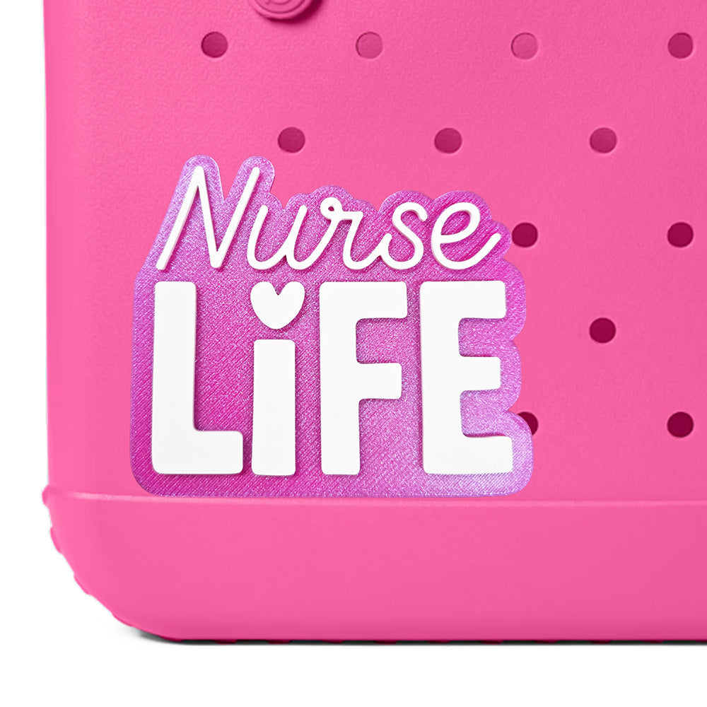 Iristy Nurse Life Bogg Bag charm, Bogg Bag Accessory, nurselife