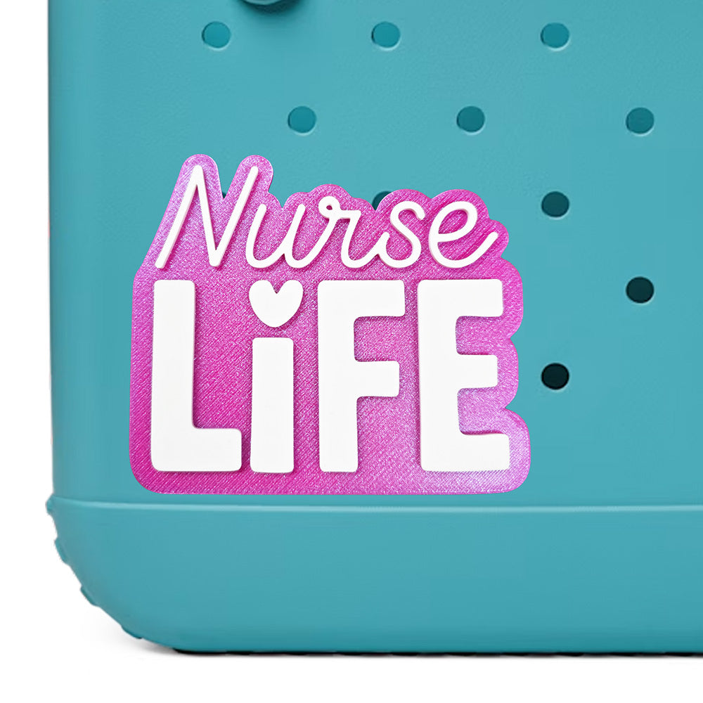 Iristy Nurse Life Bogg Bag charm, Bogg Bag Accessory, nurselife