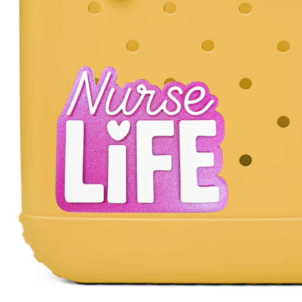 Iristy Nurse Life Bogg Bag charm, Bogg Bag Accessory, nurselife