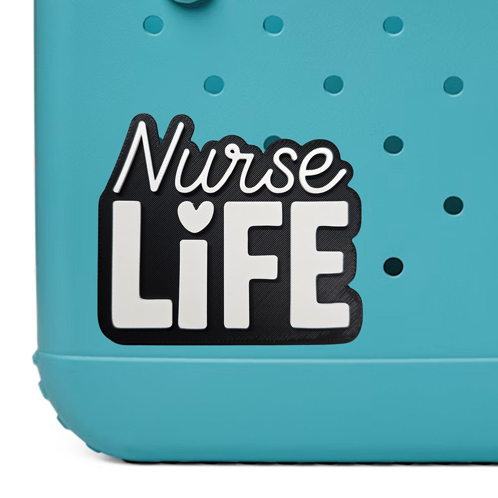 Iristy Nurse Life Bogg Bag charm, Bogg Bag Accessory, nurselife