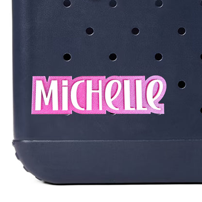 Playful Style Custom Name Bag Charm for Bogg Bag and Simple Modern