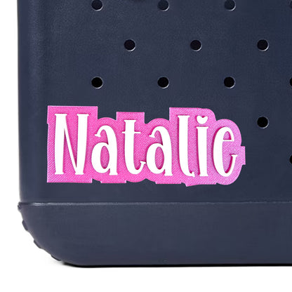 Boutique Style Custom Name Bag Charm for Bogg Bag and Simple Modern