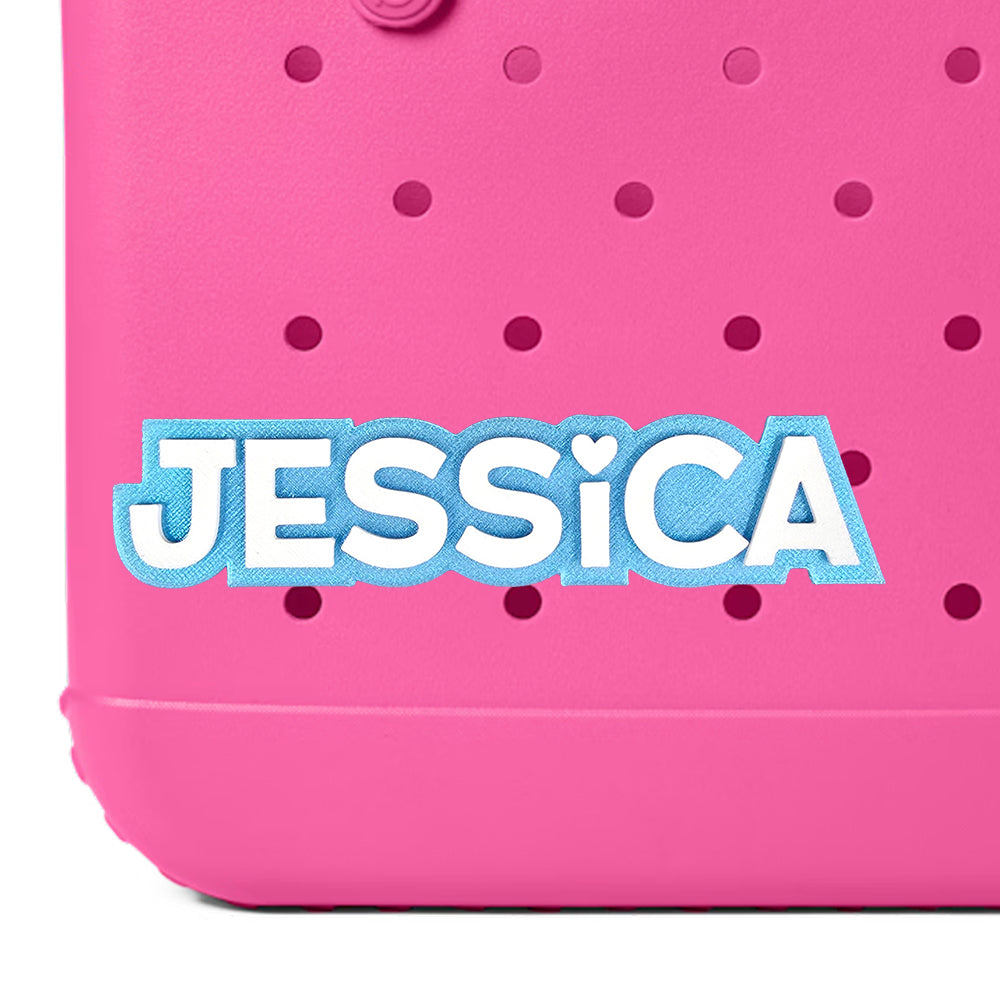 Bold and Sweet Custom Name Bag Charm for Bogg Bag and Simple Modern