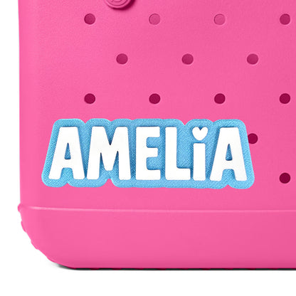Thick Style Custom Name Bag Charm for Bogg Bag and Simple Modern
