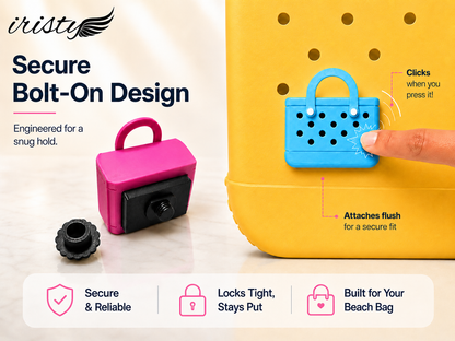 Mini Beach Bag Clicker Fidget Charm