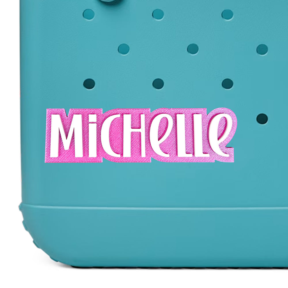Playful Style Custom Name Bag Charm for Bogg Bag and Simple Modern