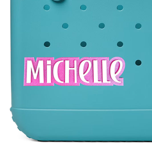 Playful Style Custom Name Bag Charm for Bogg Bag and Simple Modern