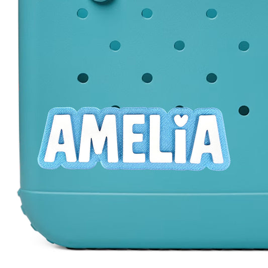 Thick Style Custom Name Bag Charm for Bogg Bag and Simple Modern