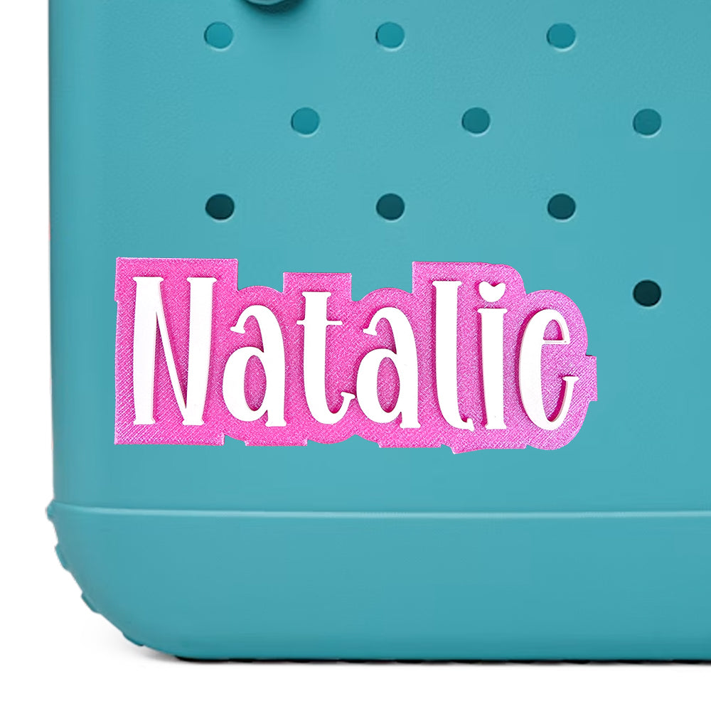 Boutique Style Custom Name Bag Charm for Bogg Bag and Simple Modern