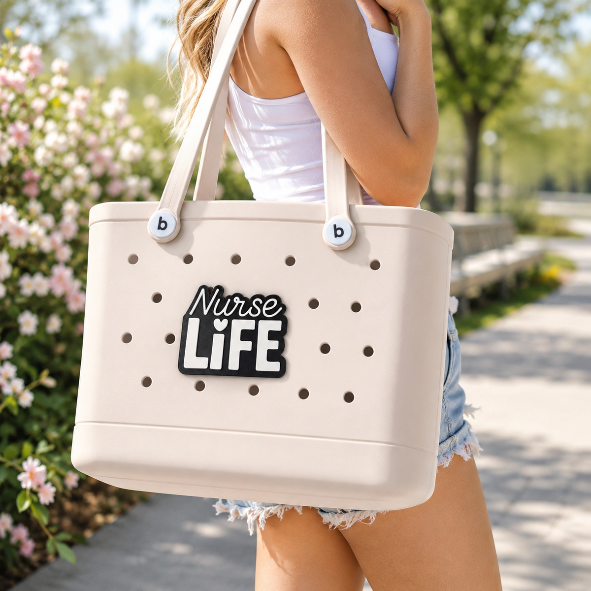 Iristy Nurse Life Bogg Bag charm, Bogg Bag Accessory, nurselife