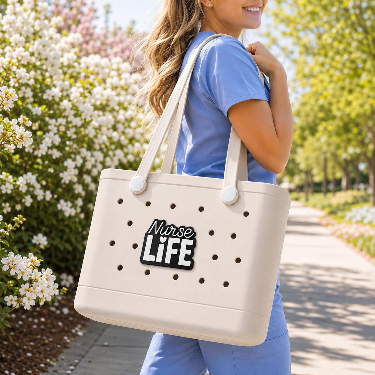 Iristy Nurse Life Bogg Bag charm, Bogg Bag Accessory, nurselife