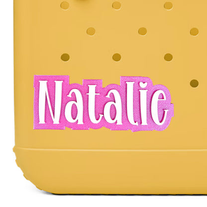 Boutique Style Custom Name Bag Charm for Bogg Bag and Simple Modern